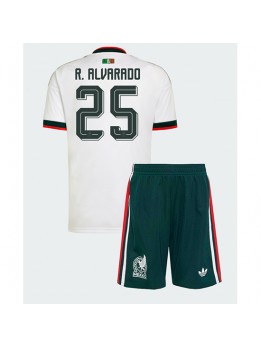 Otroški Nogometna dresi replika Mehika Roberto Alvarado #25 Gostujoči SP 2026 Kratek rokav (+ hlače)